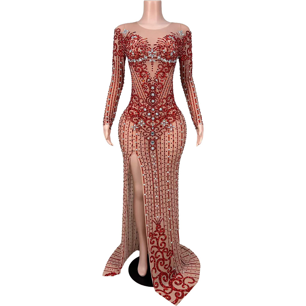 Women Formal Wear Photoshoot - Robe de soirée sexy en maille