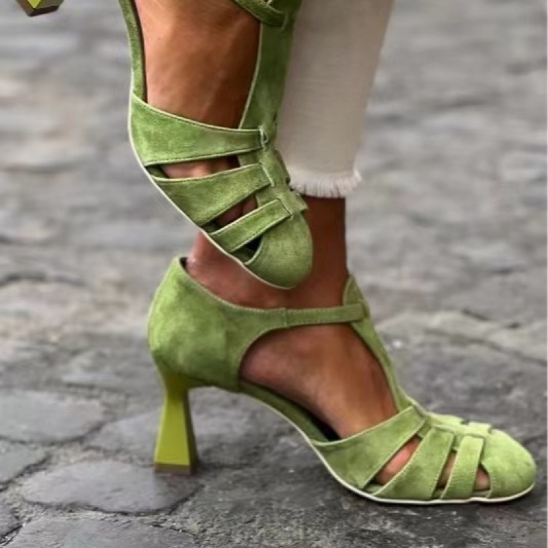 Women Formal Wear For Summer - Sandales à talon chaton en daim