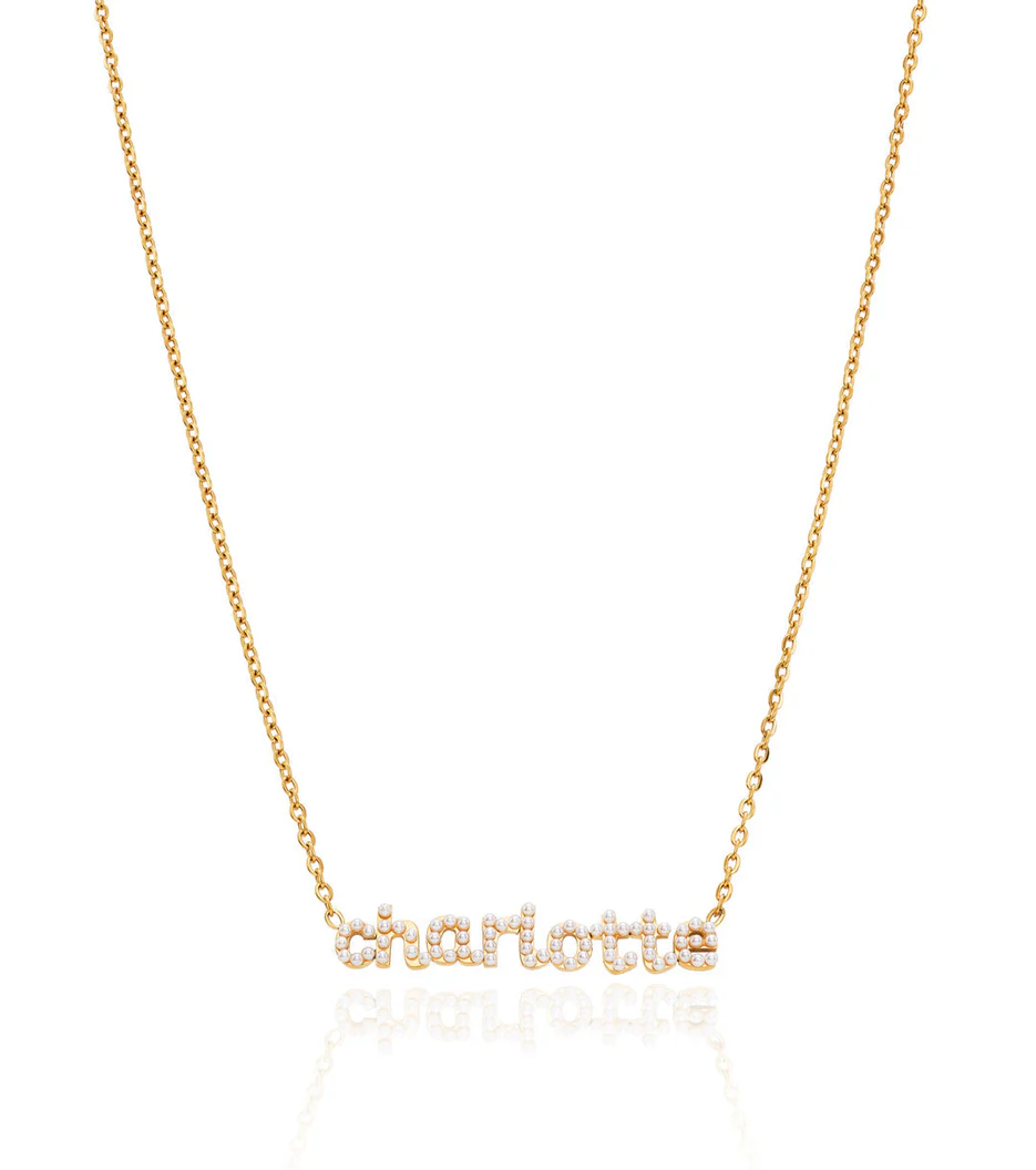 Women'S Formal Wear Names - Collier personnalisé avec nom de perles,
