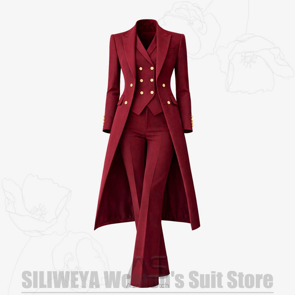 Women Formal Wear For Party - Costume 3 Pièces Femme Élégant Double