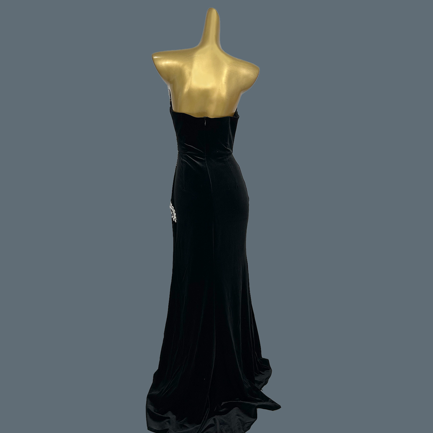 Robe longue en velours noir, r - Women Formal Wear Photoshoot avis et prix