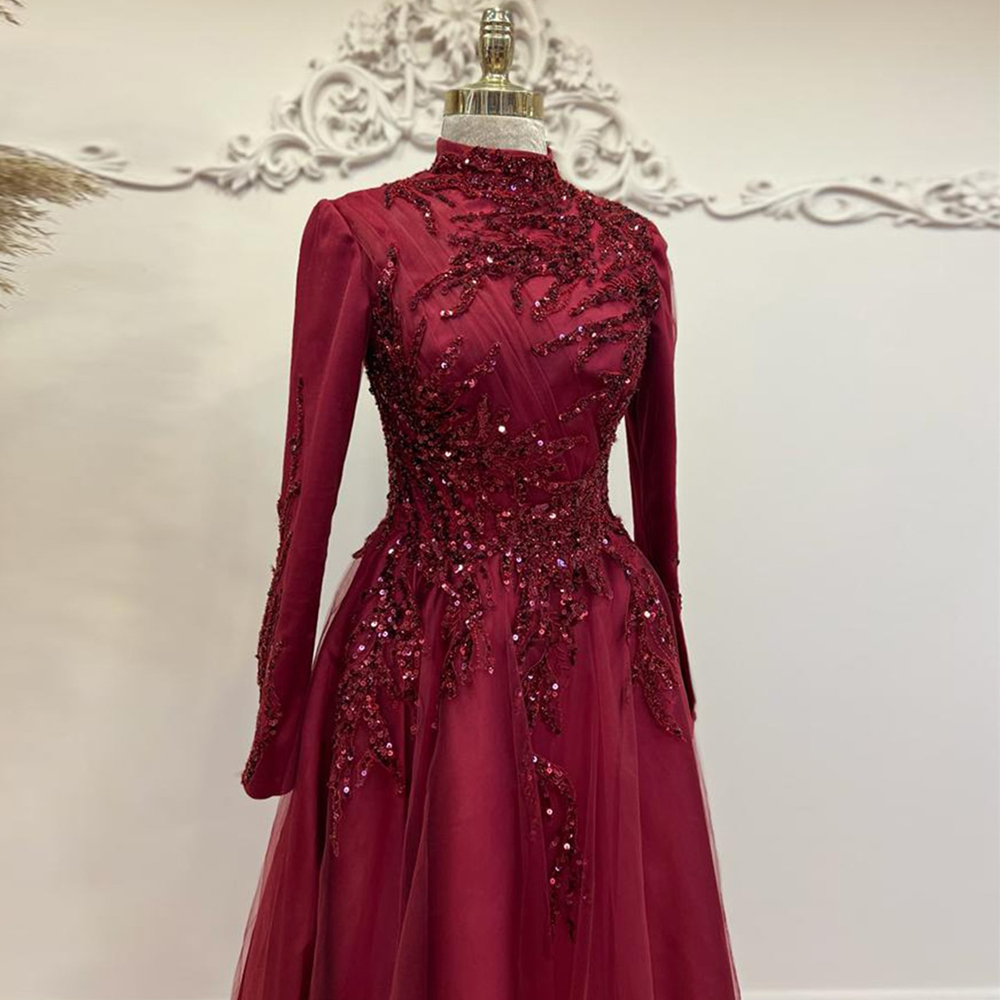 Robe de Soirée Courte à Manche - Women Formal Wear For Party avis et prix