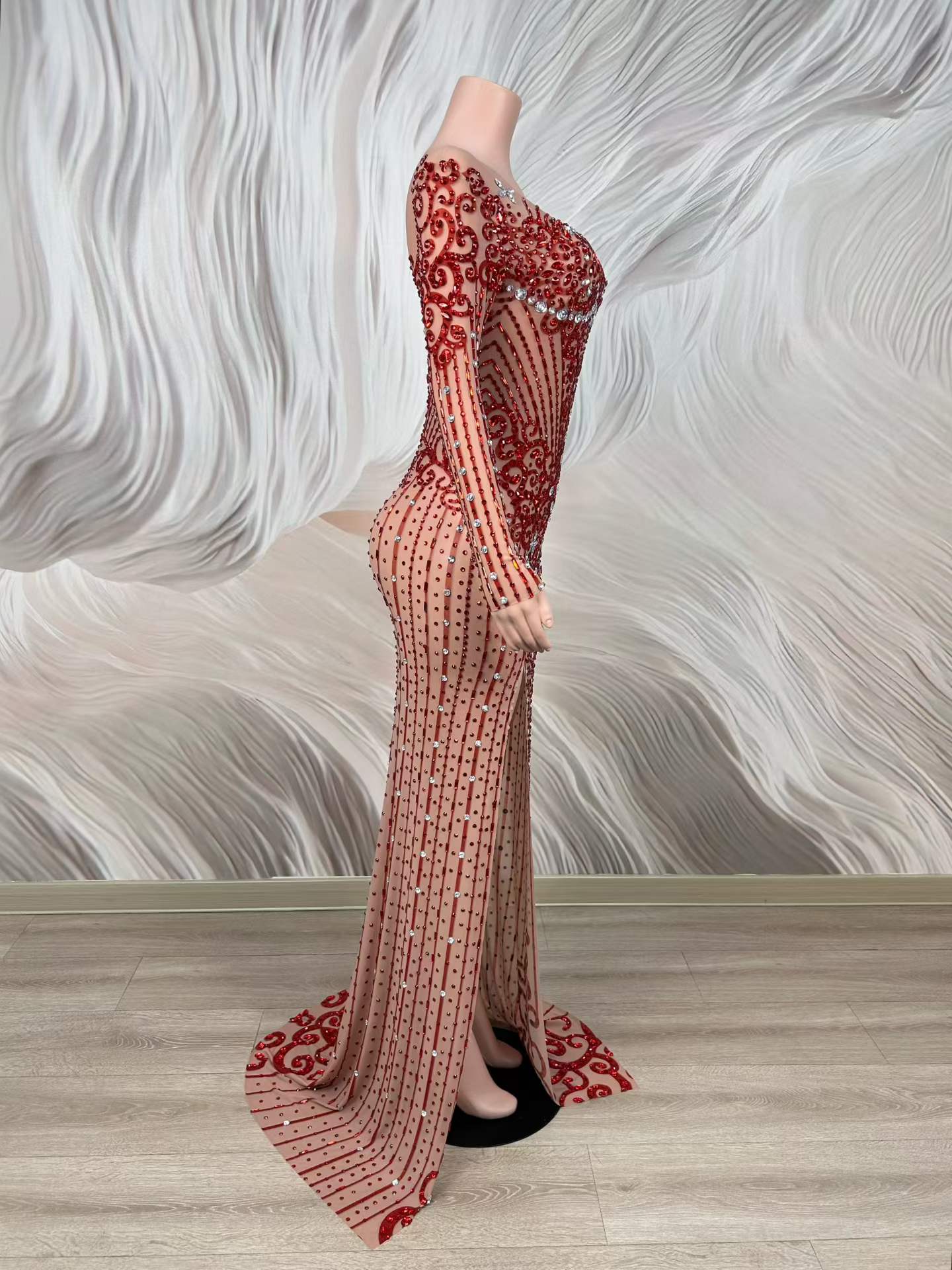 Robe de soirée sexy en maille  - Women Formal Wear Photoshoot avis et prix