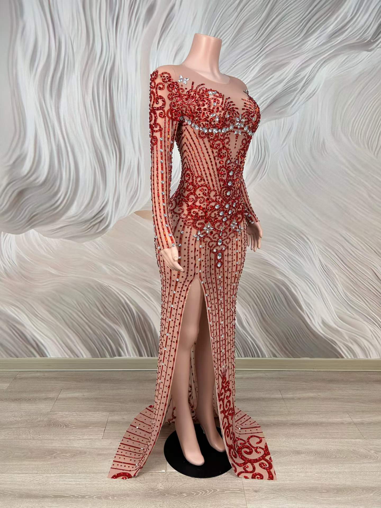 Robe de soirée sexy en maille  - Women Formal Wear Photoshoot avis et prix
