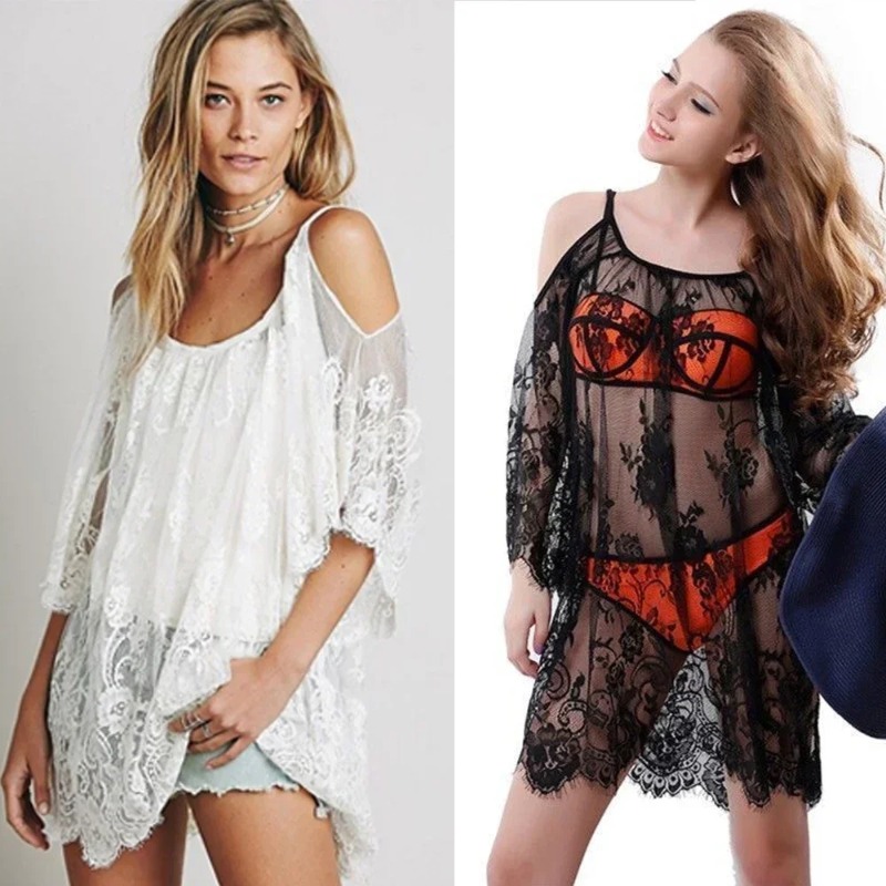 Robe de plage sexy en dentelle - Young Women'S Formal Wear avis et prix