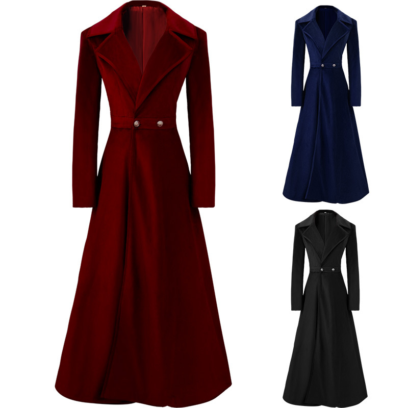 Trench-Coat élégant à revers c - Victorian Women'S Formal Wear avis et prix